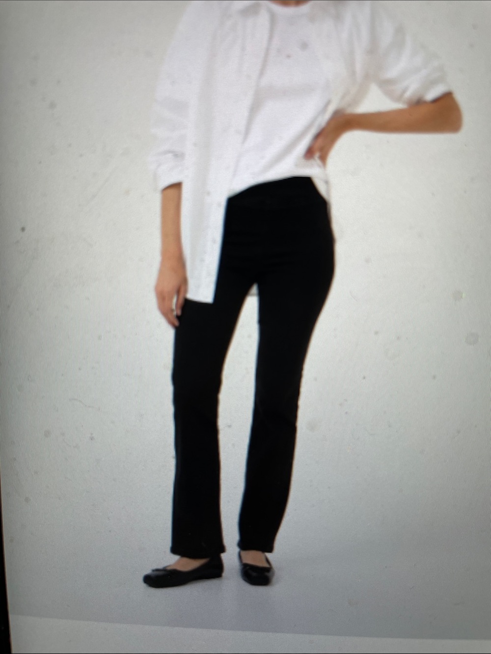 Part two black velvet high rise flare leg pants - nwt